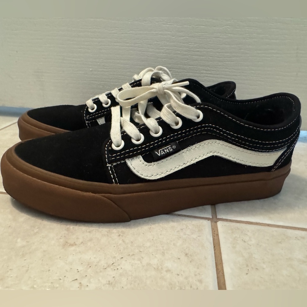 Vans Black and White Skate Shoes